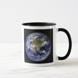 Caneca Terra cheio mostrando a América do Norte 4