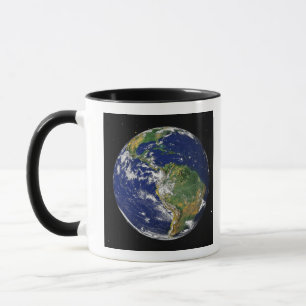 Caneca Terra cheio mostrando a América do Sul 2