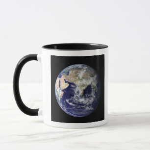 Caneca Terra cheio mostrando Europa e Ásia