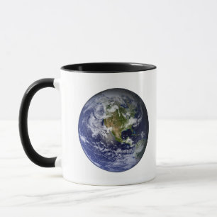 Caneca Terra completa que mostra America do Norte