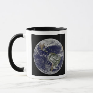 Caneca Terra completa que mostra America do Norte e Amer