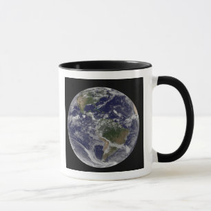 Caneca Terra completa que mostra America do Norte e Amer