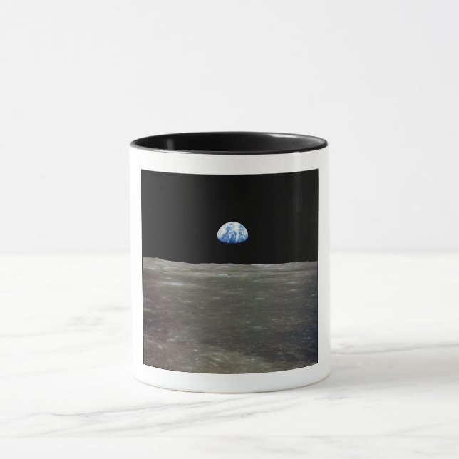 Caneca Terra da Lua no Espaço Negro: Nascer da Terra (Centro)