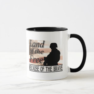 Caneca Terra do livre devido ao bravo
