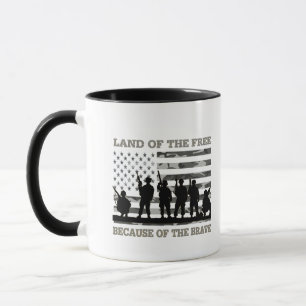 Caneca Terra dos Gratuitos por causa do Patriótico Corajo