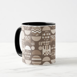 Caneca Terra Marrom Neutra Nórdica Escandinava