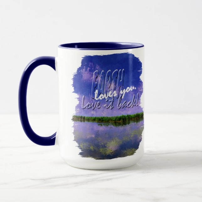 Caneca Terra Nosso Céu Azul de Verão Doméstico e Água (Esquerda)
