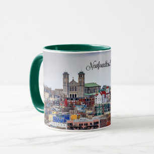 Caneca Terra Nova, fotografia panorâmica de paisagem urb