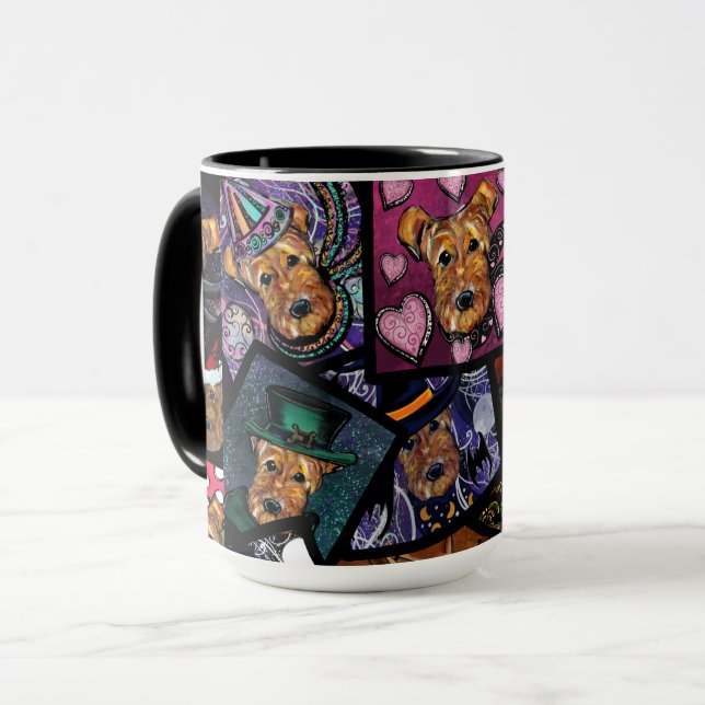 CANECA TERRIER AIREDALE (Frente Esquerda)