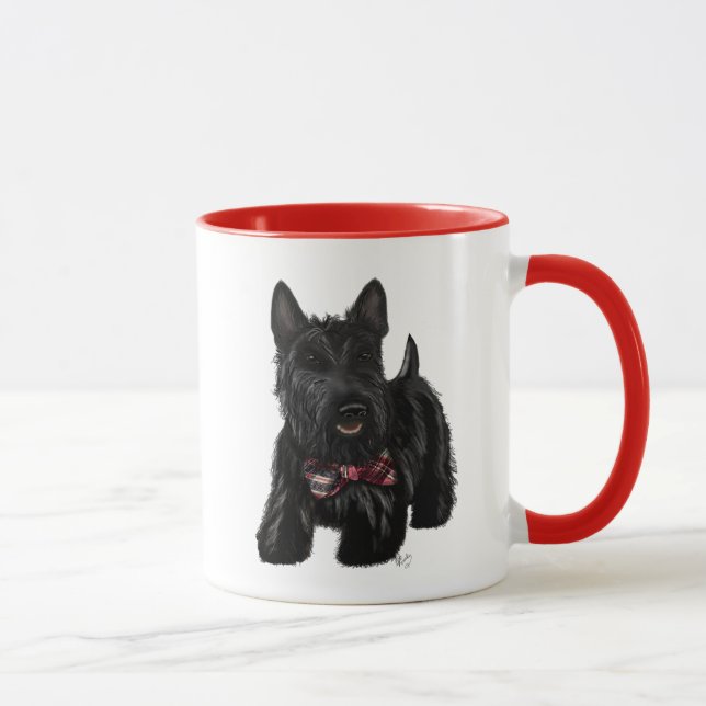 Caneca Terrier escocês e Arco (Direita)