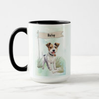 Terrier Parson Russell Aquarela Cachorro Personali