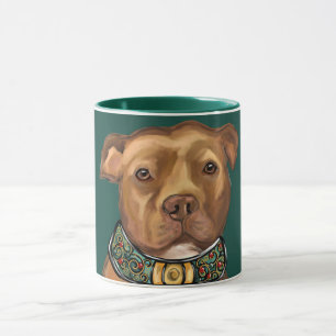 CANECA TERRIER STAFFORDSHIRE AMERICANO