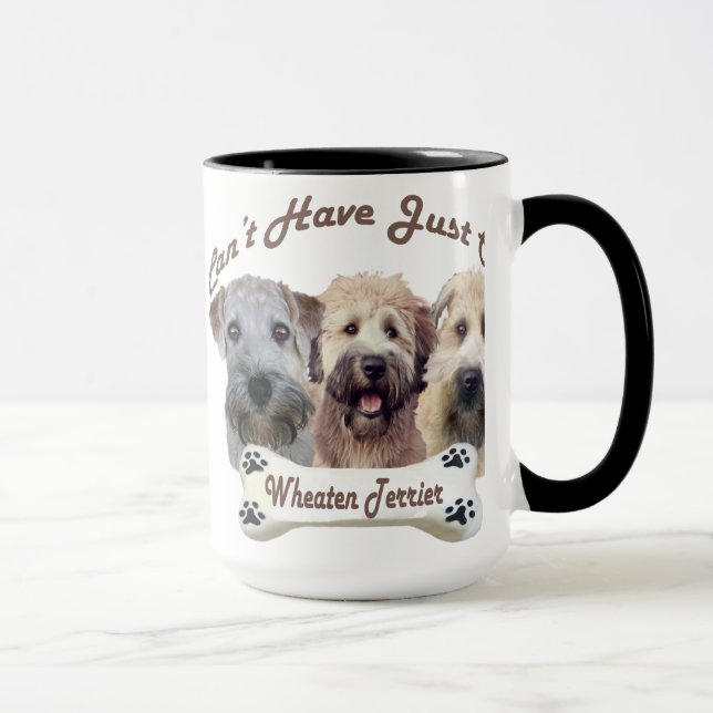 Caneca Terrier Wheaten não pode ter apenas um agride (Direita)