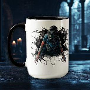 Caneca Terror Zumbi Assustador - Halloween Assustador
