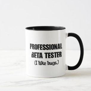 Caneca testador beta profissional (gosta de bugs)
