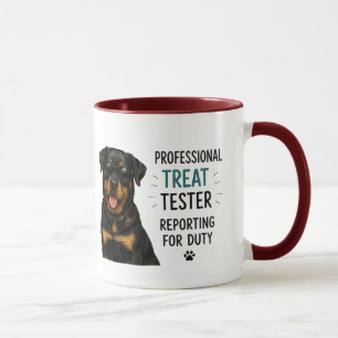 Caneca 🐾 Testador Profissional de Petiscos Citação Diver