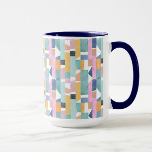 Caneca Teste padrão abstrato da forma da aguarela