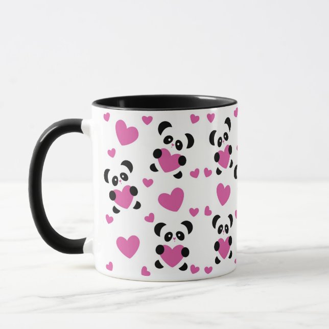 Caneca Teste padrão ao dia do amor (Esquerda)