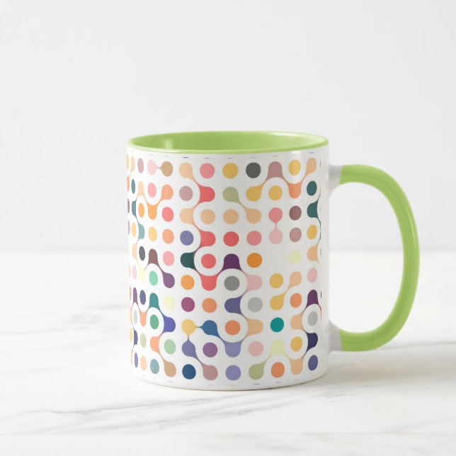 Caneca Teste padrão da estrutura molecular (Direita)