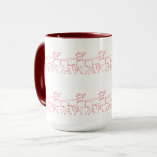 Caneca Teste padrão das renas