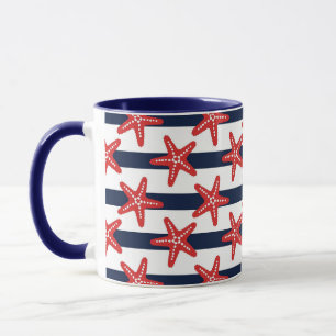 Caneca Teste padrão de bandeira dos Estados Unidos