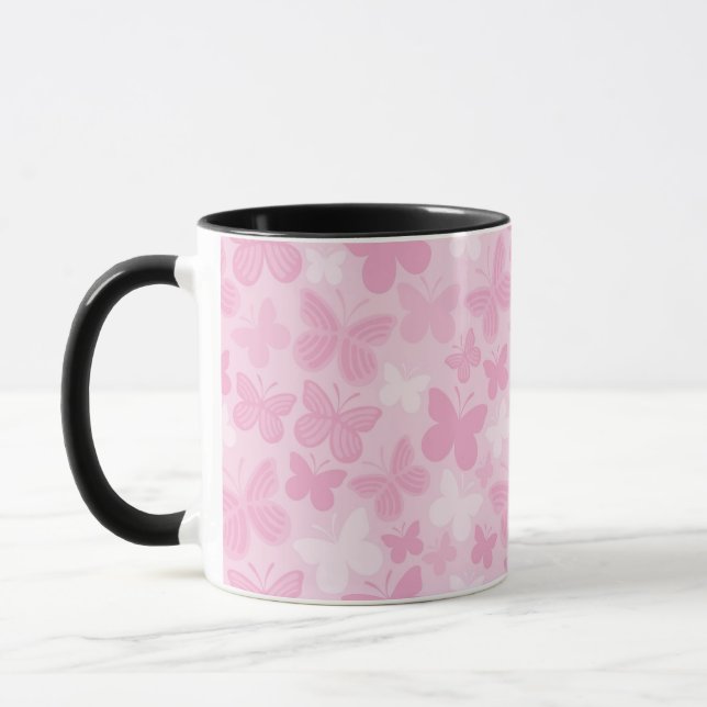 Caneca Teste padrão de borboleta 2 (Esquerda)