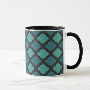 Caneca Teste padrão de mosaico no estilo árabe