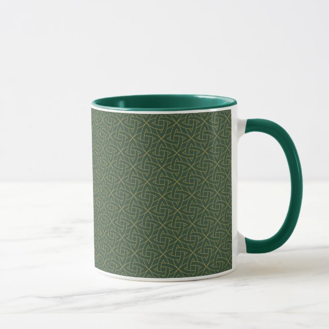 Caneca Teste padrão de nó celta tecido (Direita)
