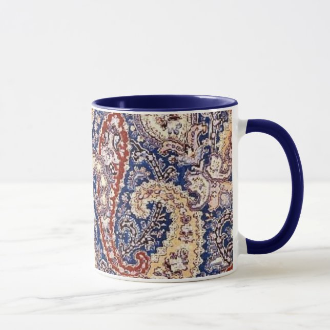Caneca Teste padrão de Paisley (Direita)