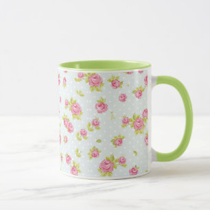 Caneca Teste padrão do papel de parede da elegância dos