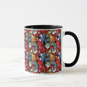 Caneca Teste padrão do patinete dos gatos & dos cães