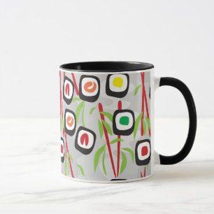 Caneca Teste padrão do sushi