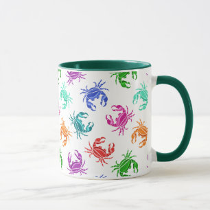 Caneca Teste padrão dos caranguejos