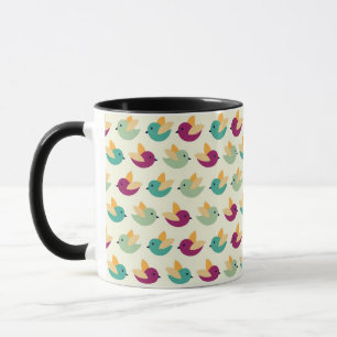 Caneca Teste padrão dos pássaros