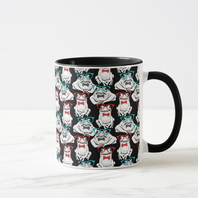 Caneca Teste padrão dos vidros do sapo (Direita)