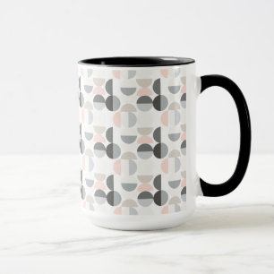 Caneca Teste padrão escandinavo do Semi-Círculo do esti