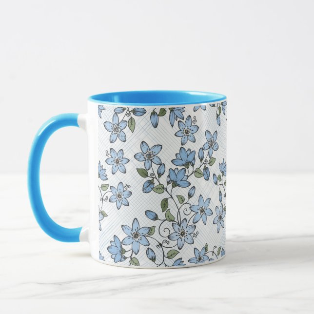 Caneca Teste padrão floral 2 2 (Esquerda)