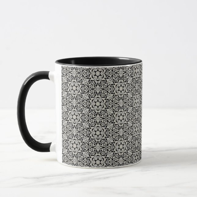 Caneca Teste padrão floral árabe (Esquerda)