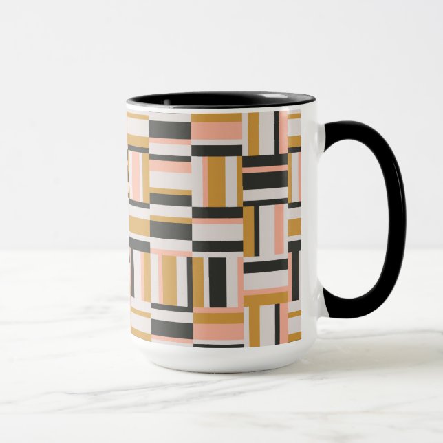 Caneca Teste padrão geométrico da forma (Direita)