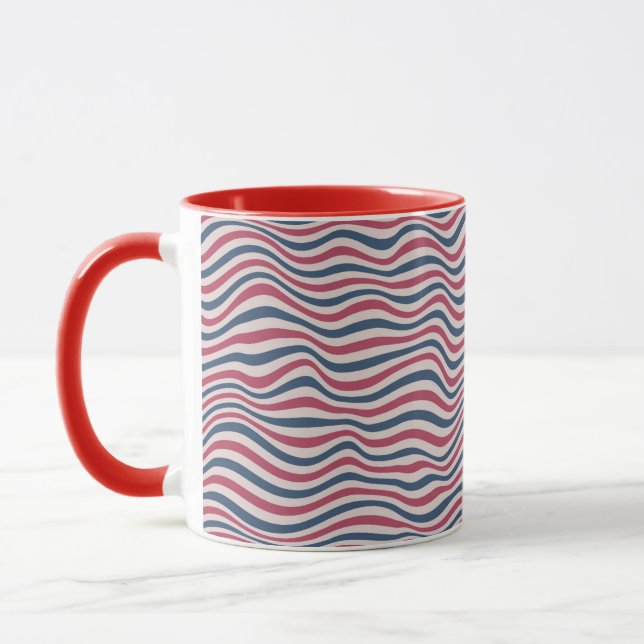 Caneca Teste padrão listrado 2 (Esquerda)