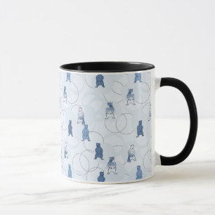 Caneca teste padrão que caracteriza um urso de urso