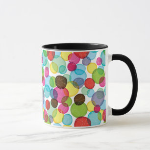 Caneca Teste padrão redondo 2 dos miúdos das bolhas