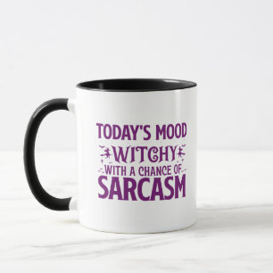 Caneca Testemunha de humor com a chance de Sarcasm Hallow