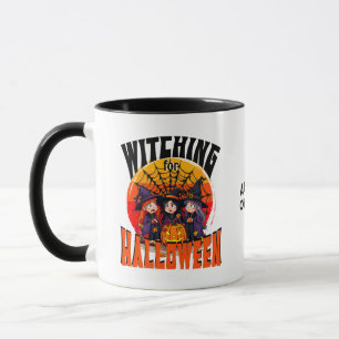 Caneca Testemunhas para o Halloween, Bruxas Engraçadas La
