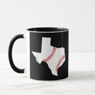 Caneca Texas de Beisebol Estado engraçado Texas de Beiseb