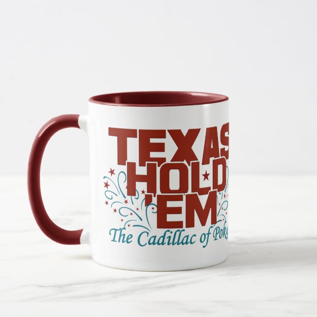 Caneca Texas hold 'Em Poker mugs (Esquerda)