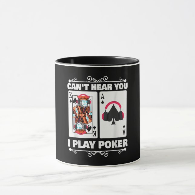 Caneca Texas Holdem Poker Cant Ouve Você Eu Jogo Poker (Centro)