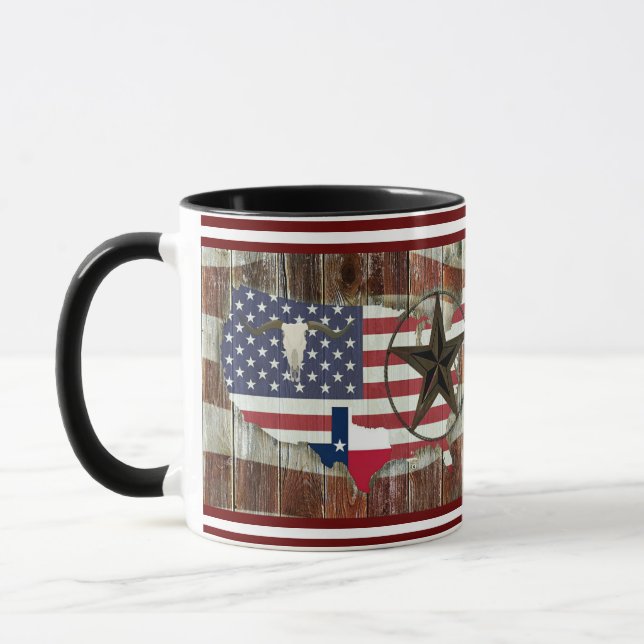 Caneca Texas Lone Star Texas Long Horn Mug (Esquerda)