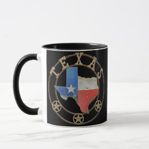Caneca Texas Map Barn Art