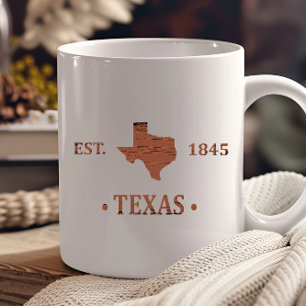 Caneca texas o estado de estrela solitária